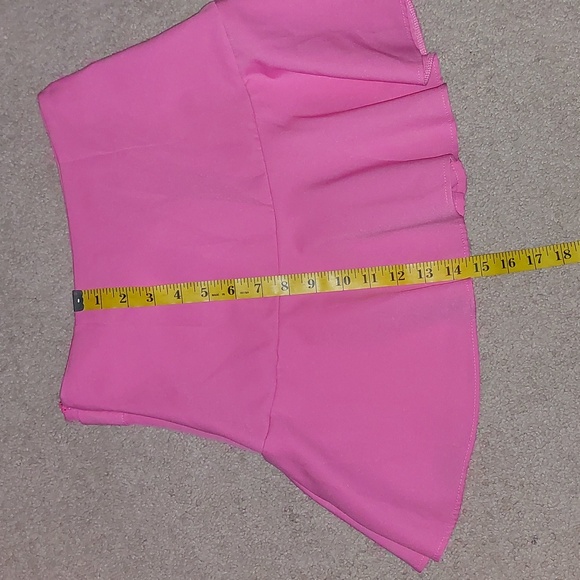 Zara Pink Bow Ruffle Skort Sz S - Picture 10 of 11
